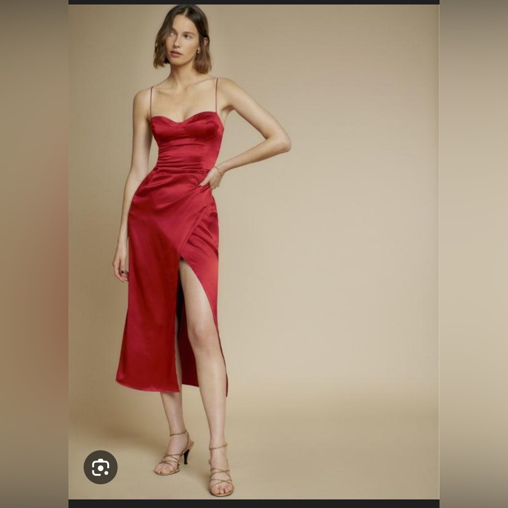 Reformation Marguerite silk dress